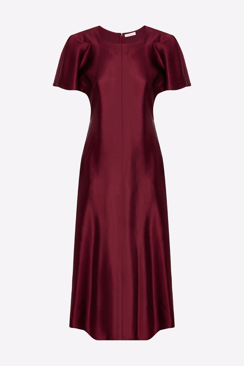 LEVY DRESS IN MAROON FRONT